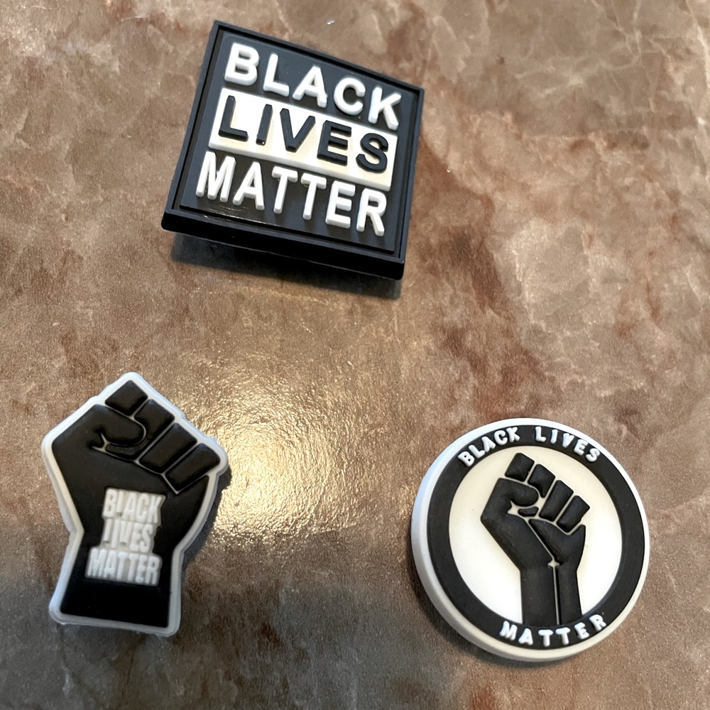 3 Black Lives Matter BLM crocs charms pins set new